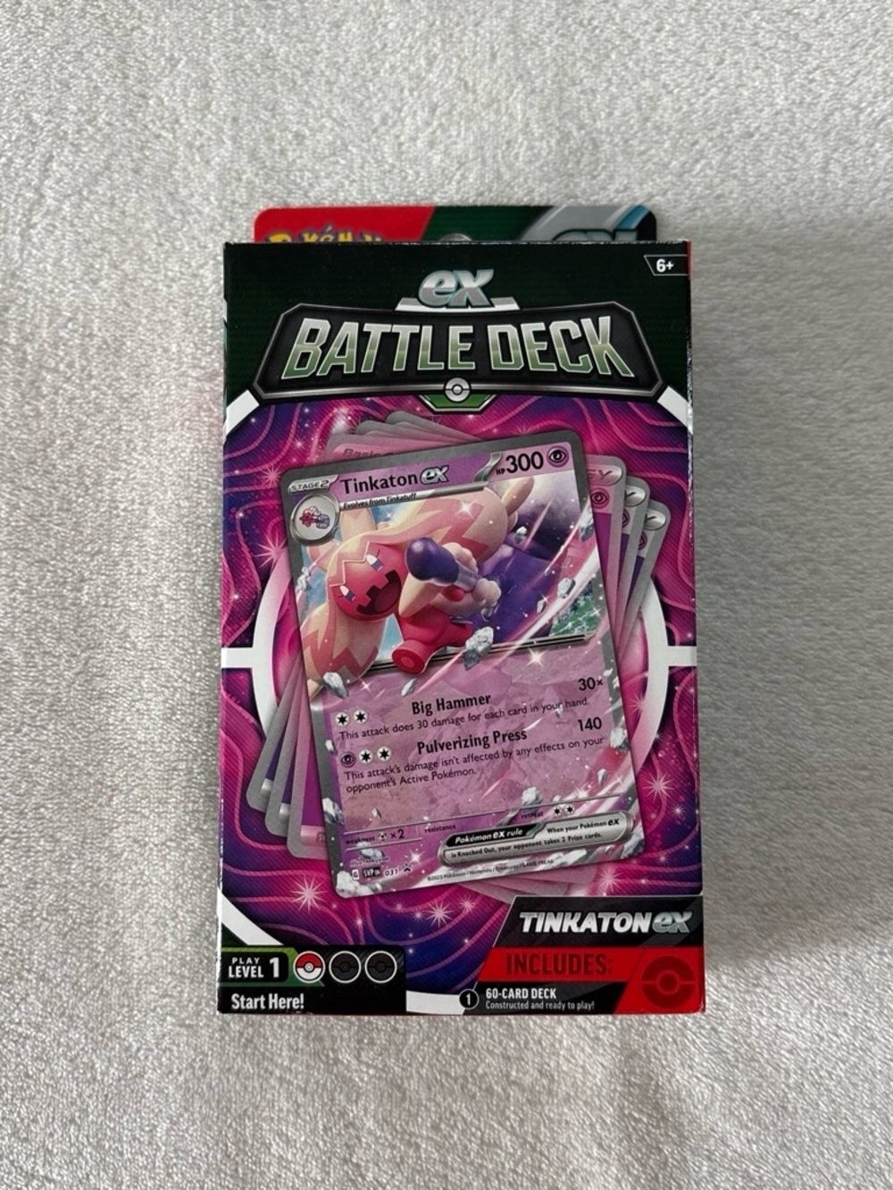 BRAND NEW SEALED TCG Pokemon Tinkaton EX Battle Deck